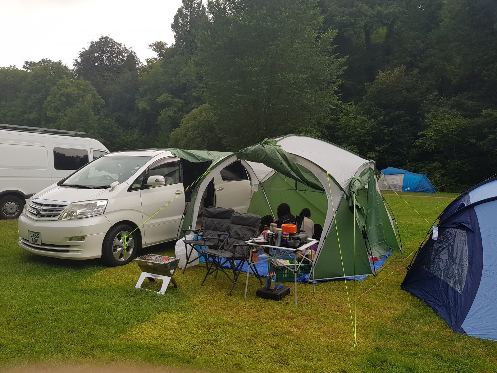 Camping with the alphard
